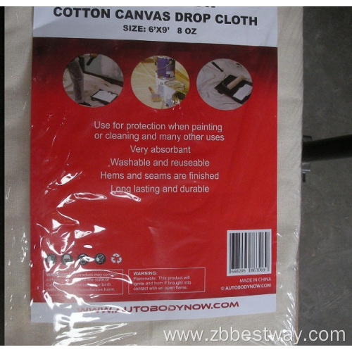 8 oz 6*9 cotton drop cloth